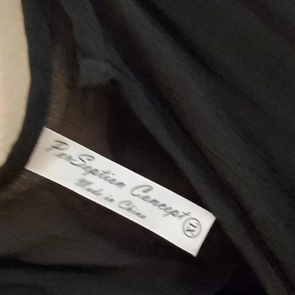 PerSeption Concept Black Sleeveless Tie-Front Blouse - Picture 2 of 8